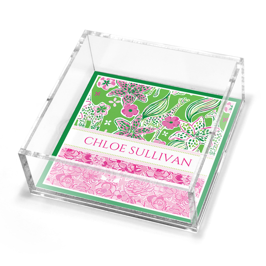 Preppy Safari Petite Lucite Trinket Tray